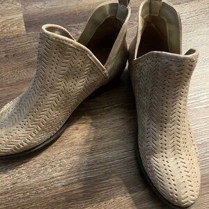 Womens Ankle Boots Khaki Beige Camel